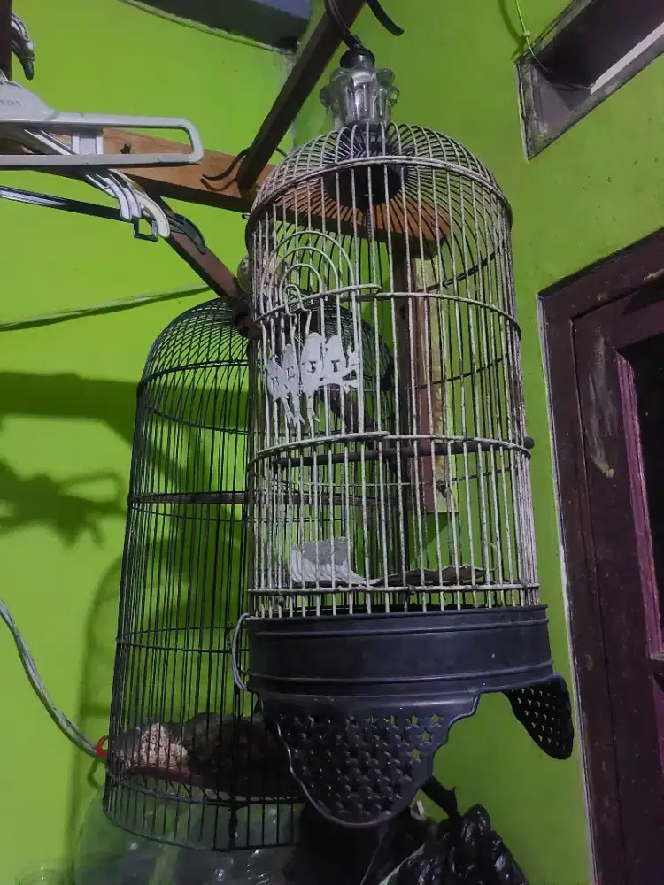 KANDANG BURUNG BESI BESAR DAN KECIL