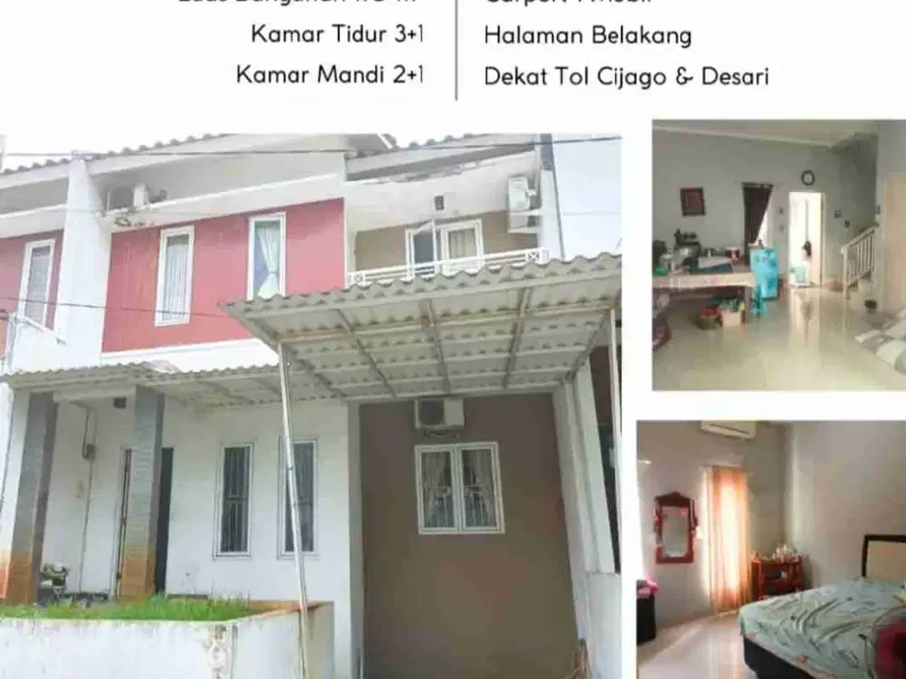 Jual Rumah Bagus di Perum Graha Cinere Depok luas 93 m2