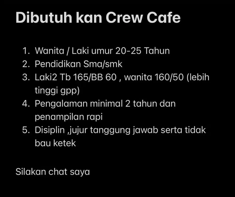 Loker Crew Cafe