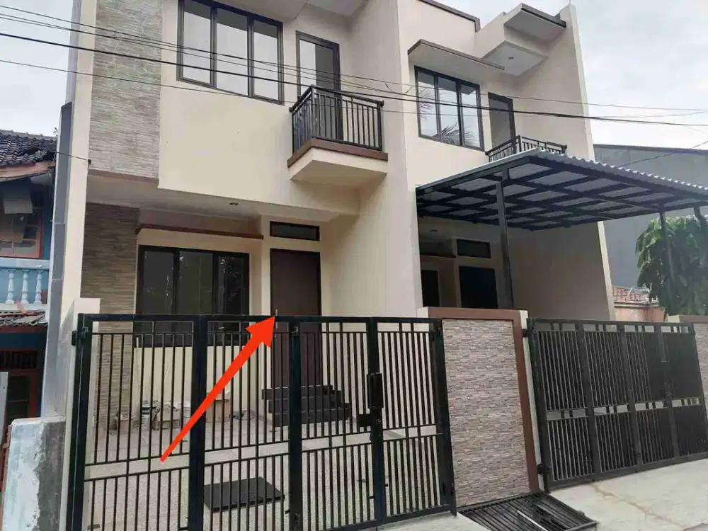 Disewakan rumah minimalis ex brand new uda tinggi dari jalan si kelapa gading jakut