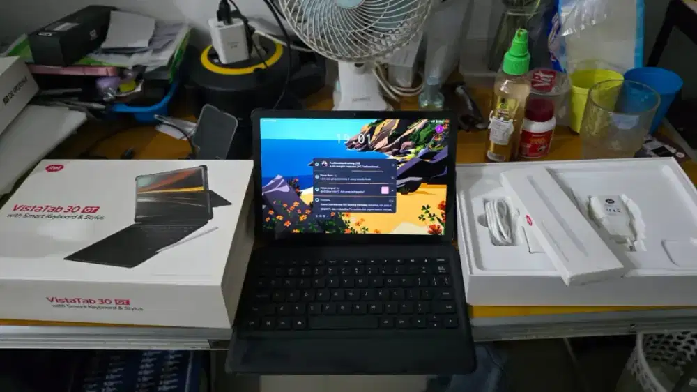 ITEL vista tab 30GT.terawat fullset ada stylus dan keyboard (6/128gb)