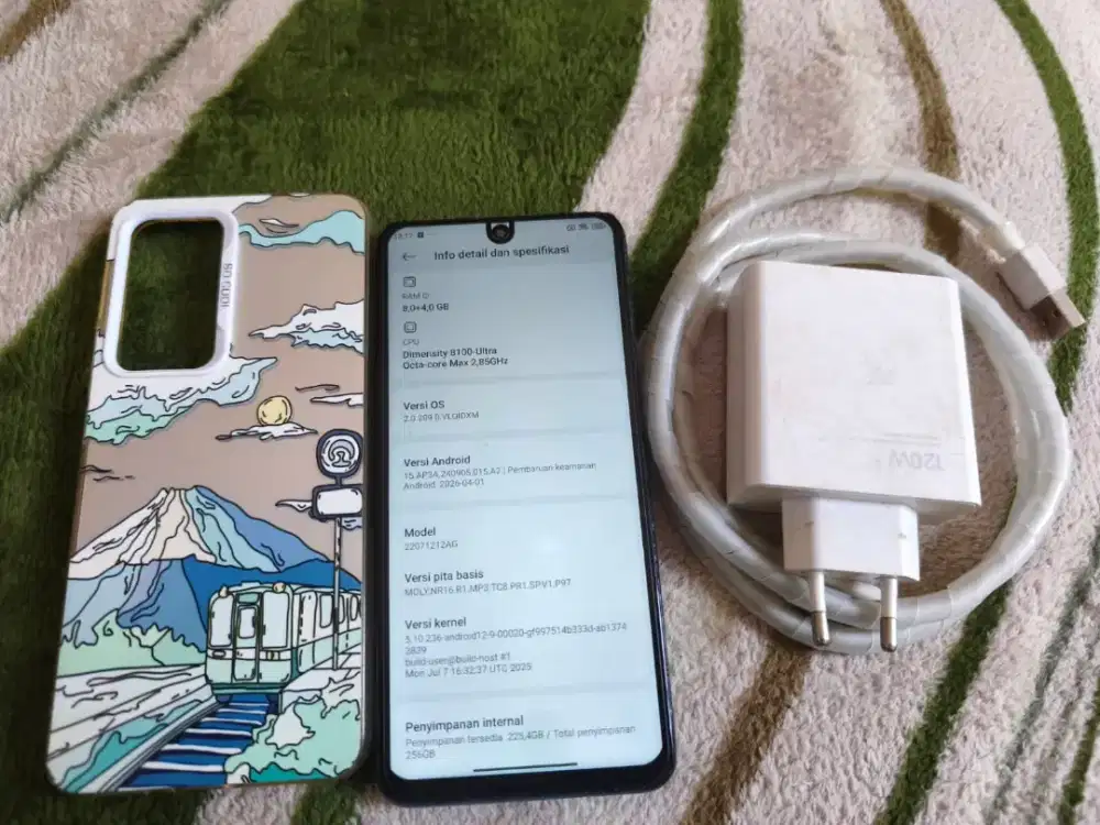 Xiaomi 12T penyimpanan 256 Ram 8+4GB 5G Dolby atmos nego halus