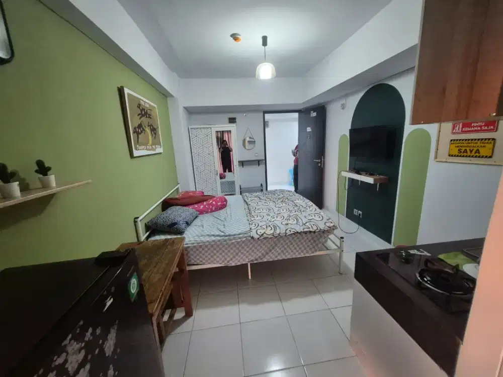 DISEWAKAN CEPAT FURNISHED STUDIO APARTEMEN BUNAKEN SENTRALAND CENGKARENG TIMUR JAKARTA BARAT