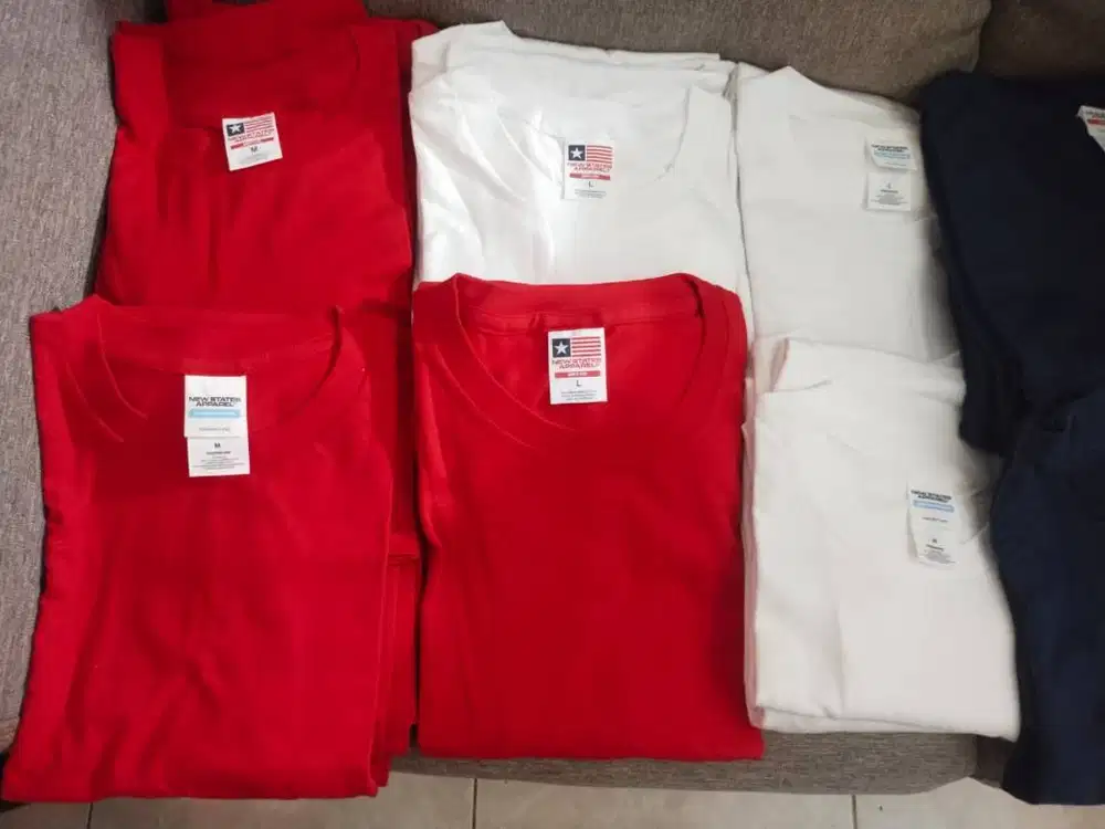 Paket Kaos Polos New States Apparel (NSA) Original