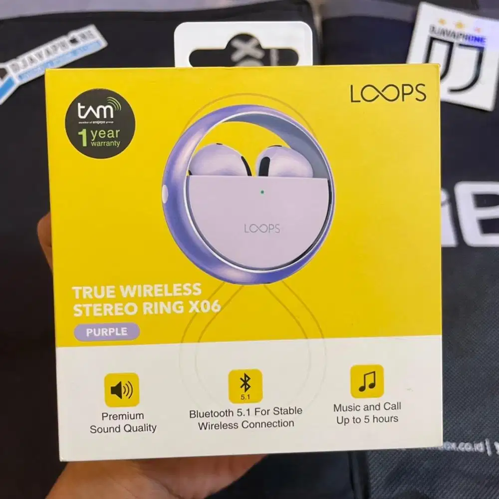 Loops True Wirellelss Earphone Garansi Resmi tam 1 Tahun