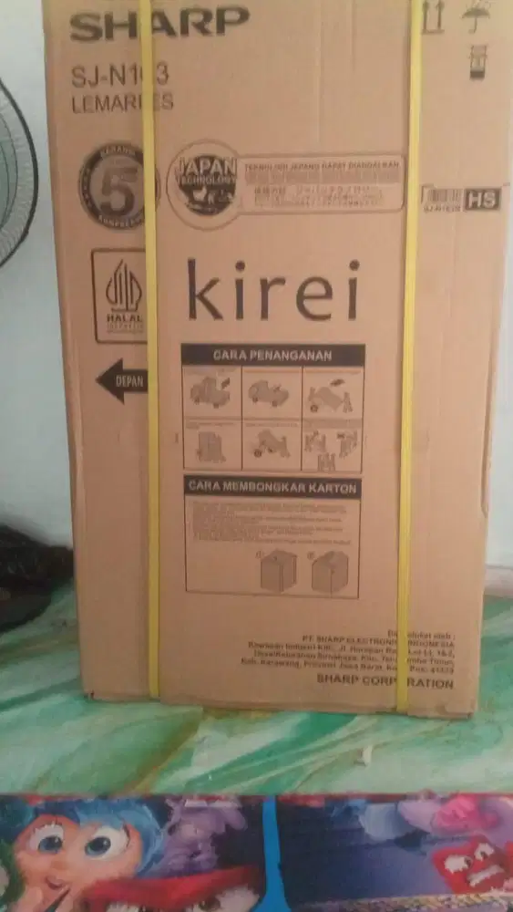 DIJUAL KULKAS SHARP KIREI 1 PINTU SJ-N 163 BARU SEGEL GARANSI