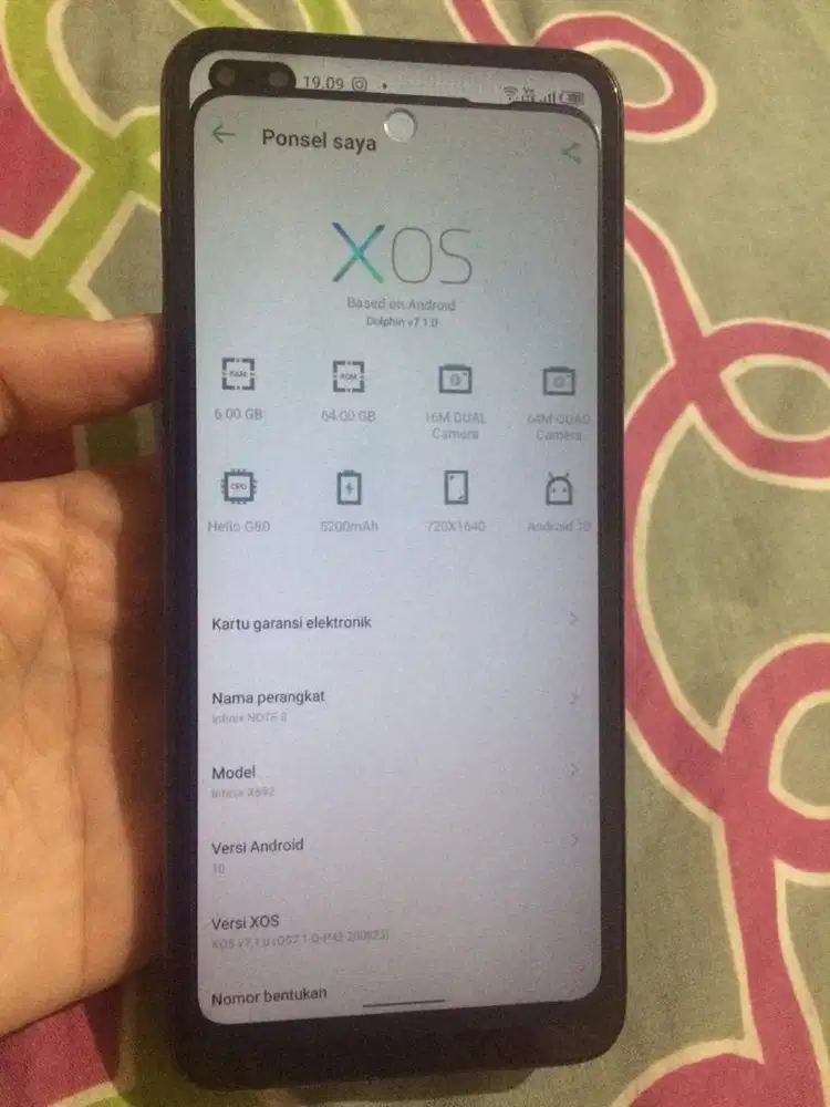 infinix note 8 ram 6/64gb, ADA MINUS DIBACA