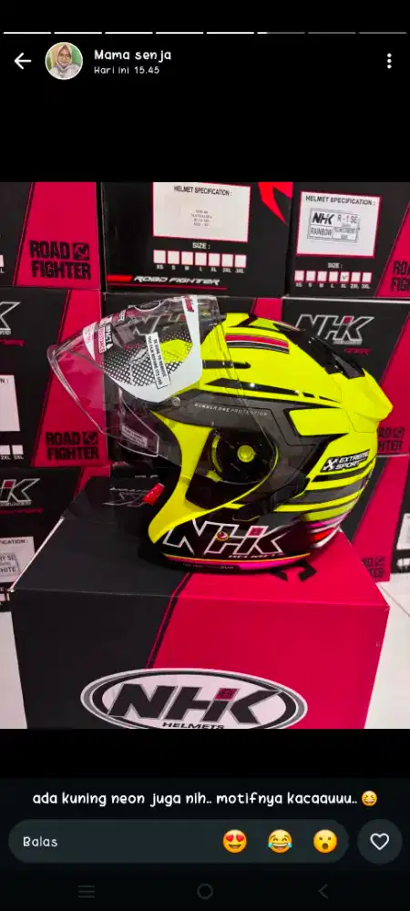 Helm NHK baru bukan bekas