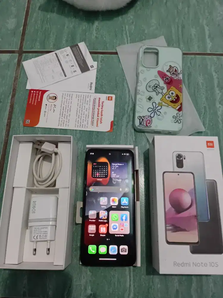 Hp Xiaomi Redmi Note 10s Ram 6+3/64GB Fullset