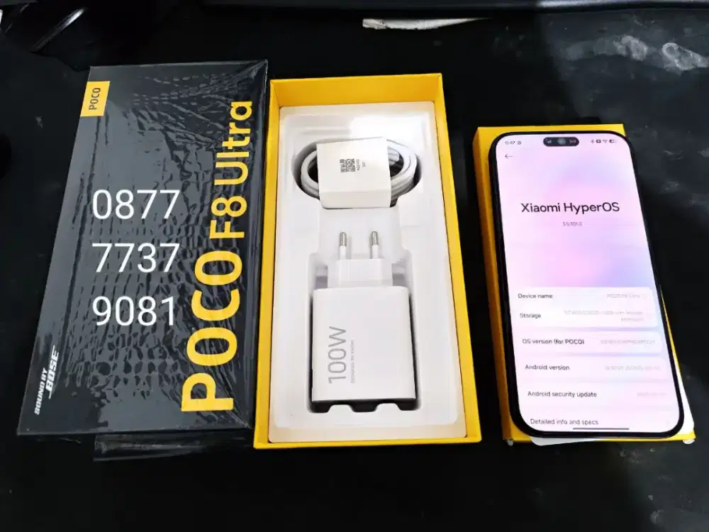 POCO F8 ULTRA 16/512 GARANSI RESMI - Pemakaian 3 Minggu