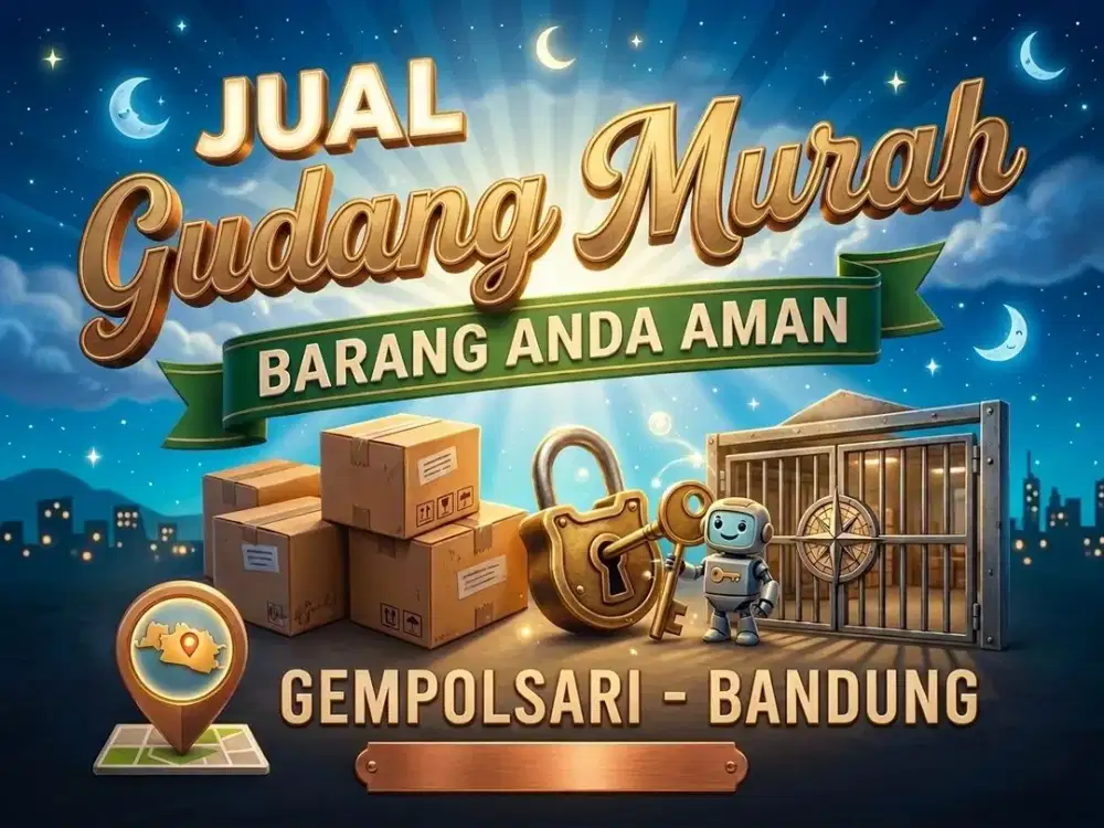 JUAL GUDANG DI GEMPOL SARI, CIJERAH, MELONG, BANDUNG KULON.