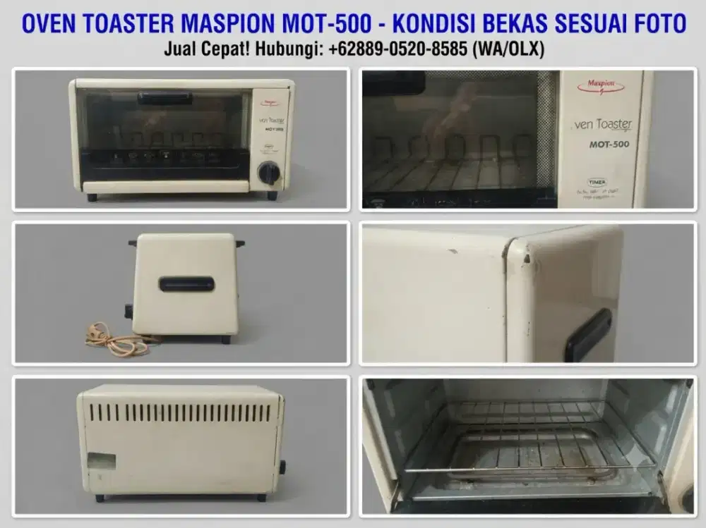 Oven Toaster Maspion MOT-500 - Kondisi Mulus & Normal