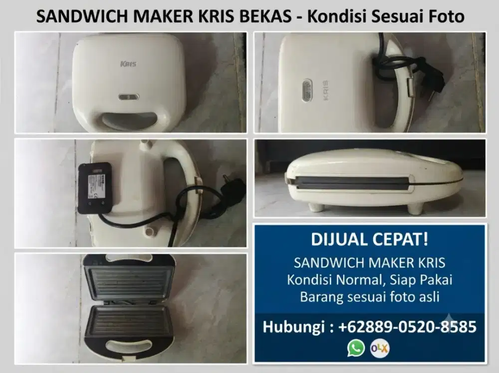 Sandwich Maker Pemanggang Roti Merk Kris - Normal Siap Pakai