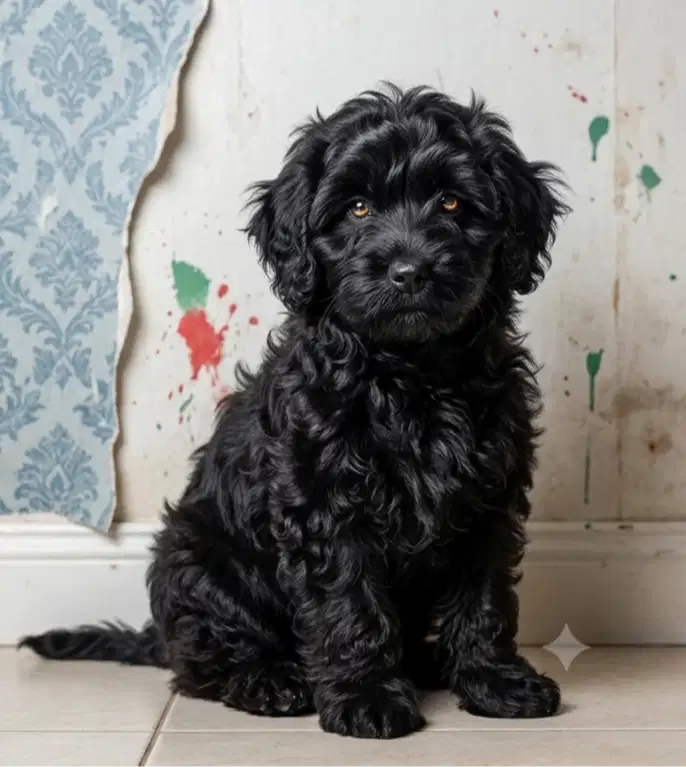 Anjing pudel hitam