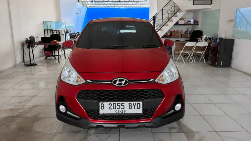 Hyundai Grand I10 2018 Matic Merah KM47rbuan Record GLX / X Brio