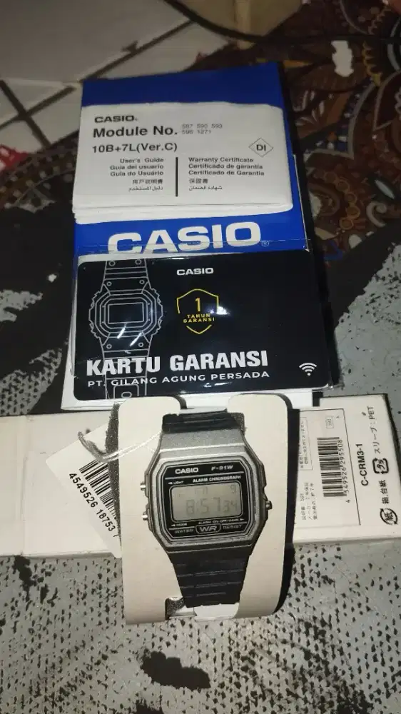 JAM CASIO F-91W BARU