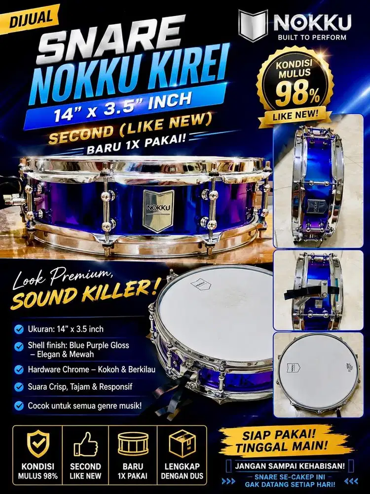 Snare Drum Nokku Kirei 14x3.5inch