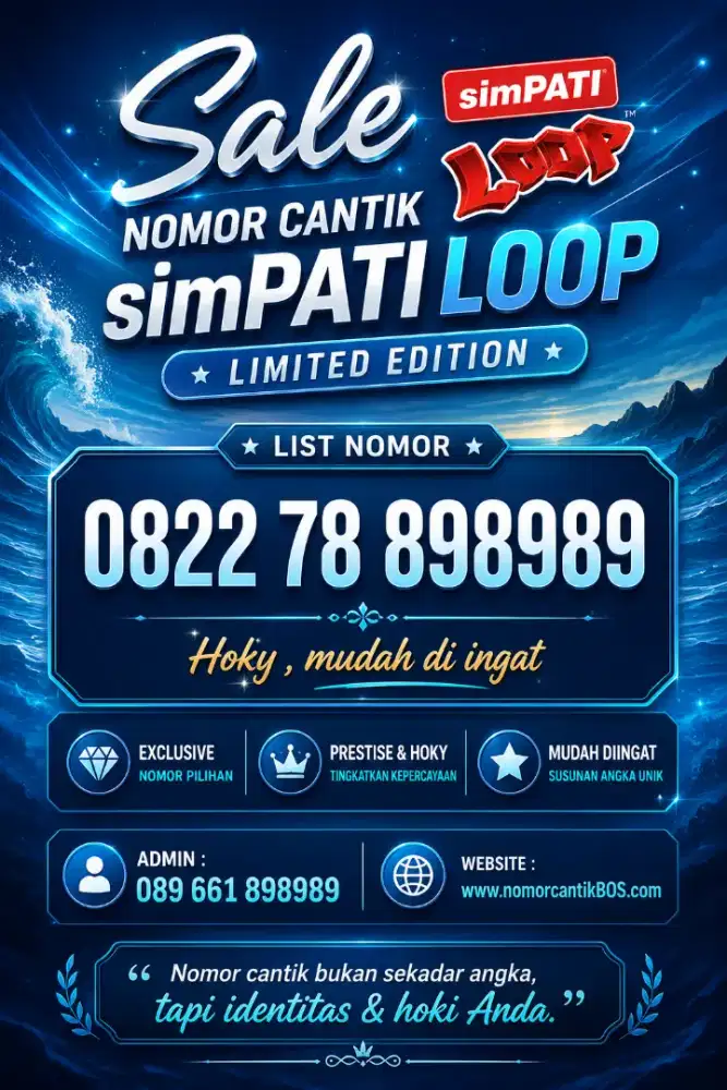 Nomor Cantik simPATI LOOP TRIPLE AB 89