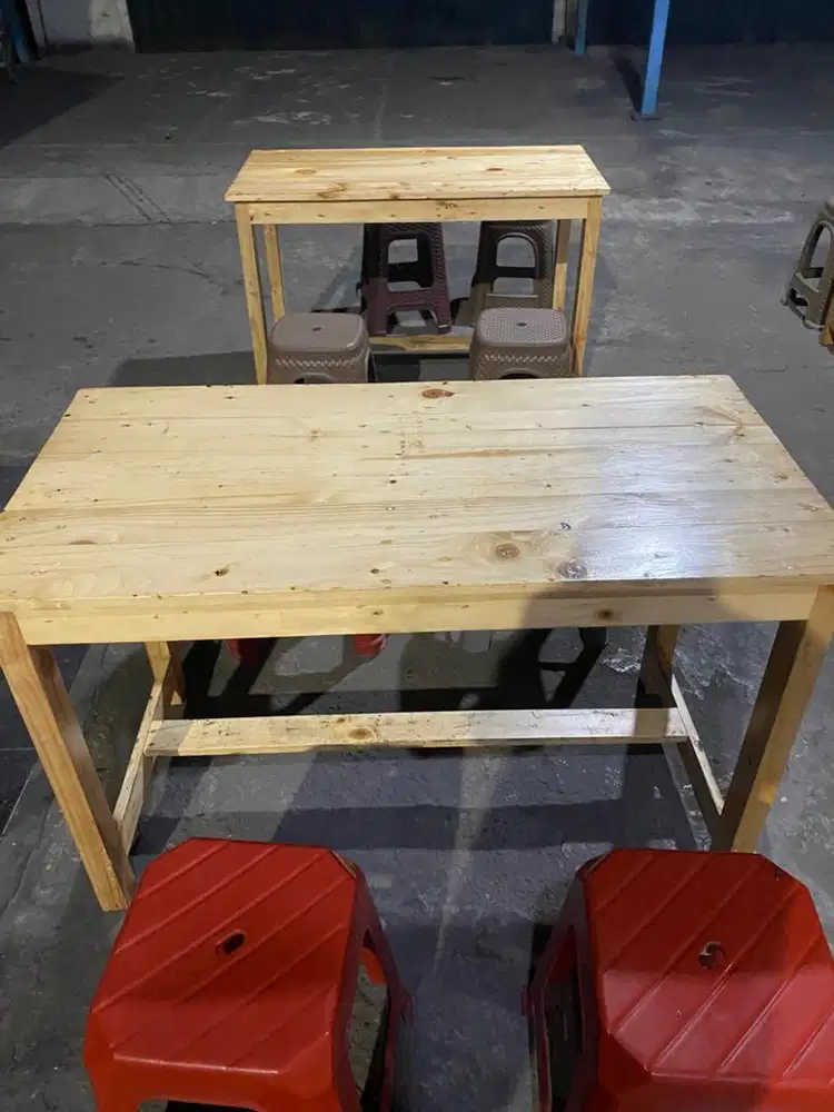 Meja warung kayu