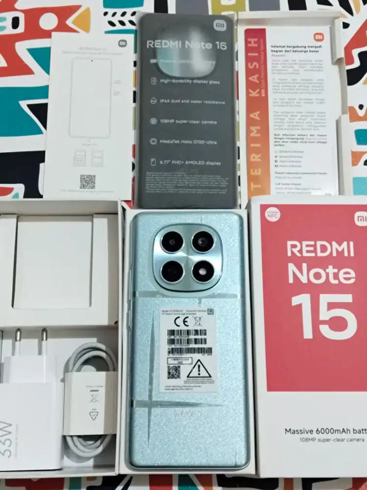 Redmi note 15 4G ram 8/256 fullset ori mulus no minus
Bergaransi