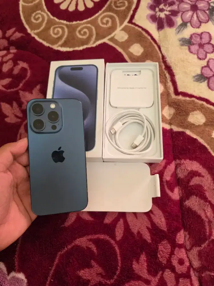iPhone 15 pro 128gb mulus like new,lengkap fulset,istimewa