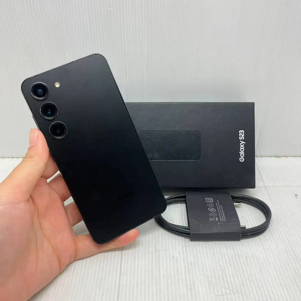 TERMURAH NO MINUS SAMSUNG GALAXY S23 5G 8/256 BLACK FULLSET SEIN
