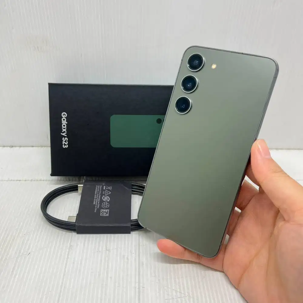 LIKE NEW  SAMSUNG GALAXY S23 5G 8/256 GREEN NO MINUS FULLSET SEIN ANTI