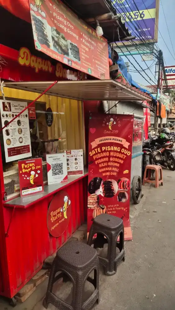 GEROBAK KONTAINER COCOK UNTUK JUALAN GORENGAN, DIMSUM, DONAT, SOTO, DL