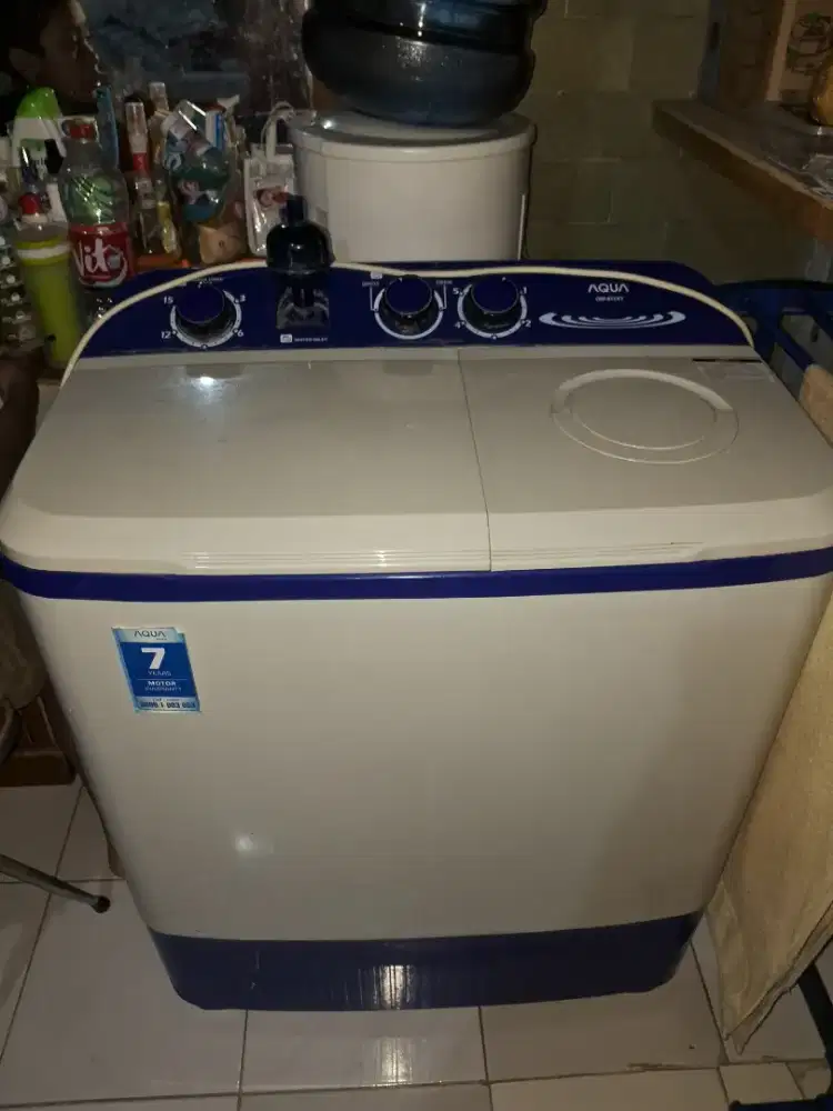 Jual mesin cuci Aqua 2 tabung, kapasitas 9 kg