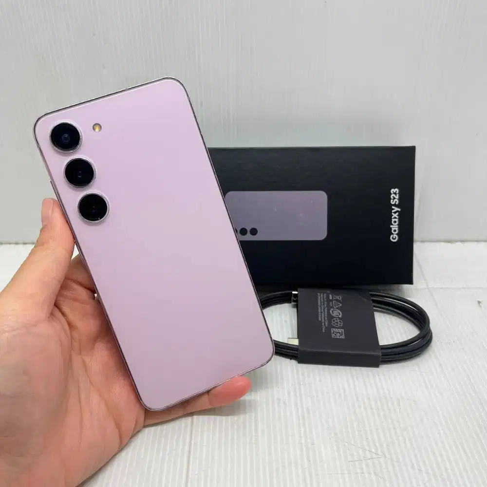 HOT SALE!  SAMSUNG GALAXY S23 5G 8/256 LAVENDER NO MINUS FULLSET SEIN