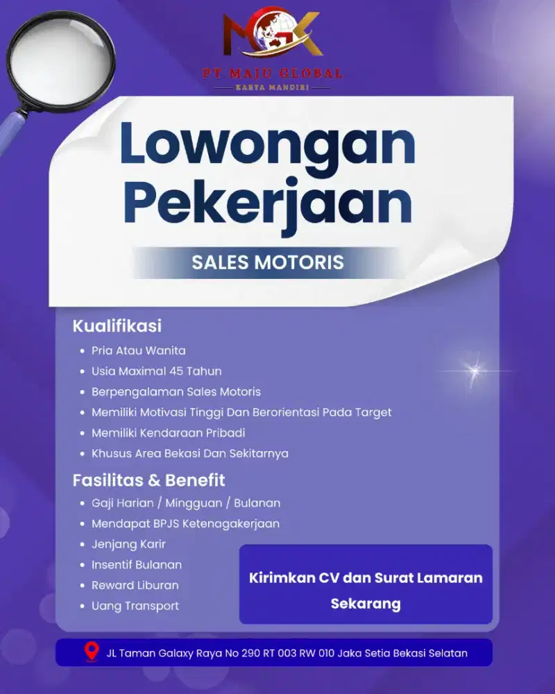 LOWONGAN SALES MOTORIS