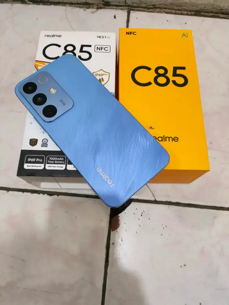REALME C85 FULLSET RAM 6+6/128 GARANSI ON MULUS NO MINUS