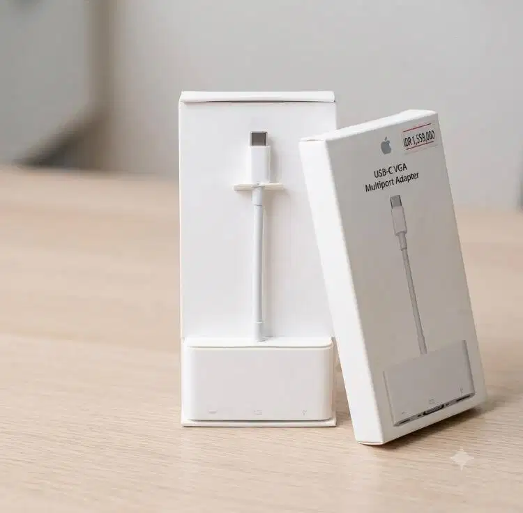 Original Apple USB-C VGA Multiport Adapter (Baru / Ex iBox)⁠