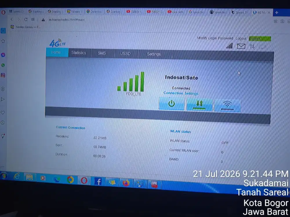 Modem USB 4G LTE semua operator