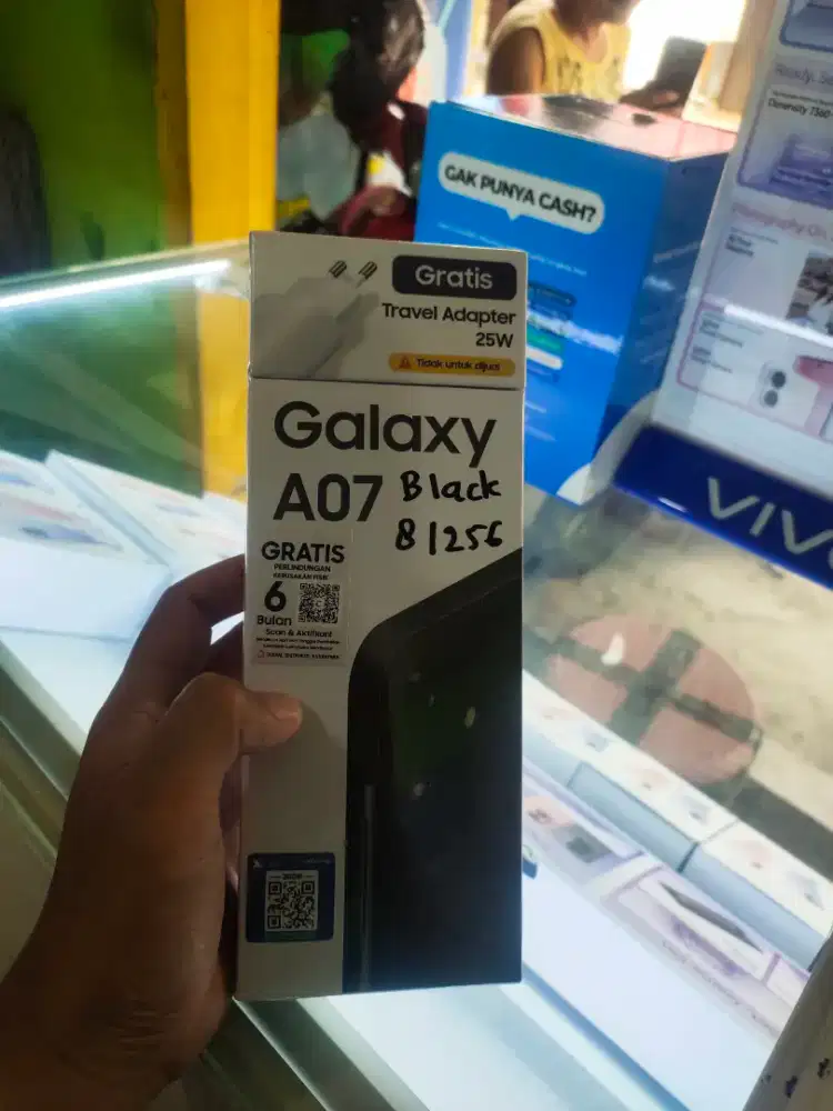 Samsung A07 ram 4+4/128gb hitam