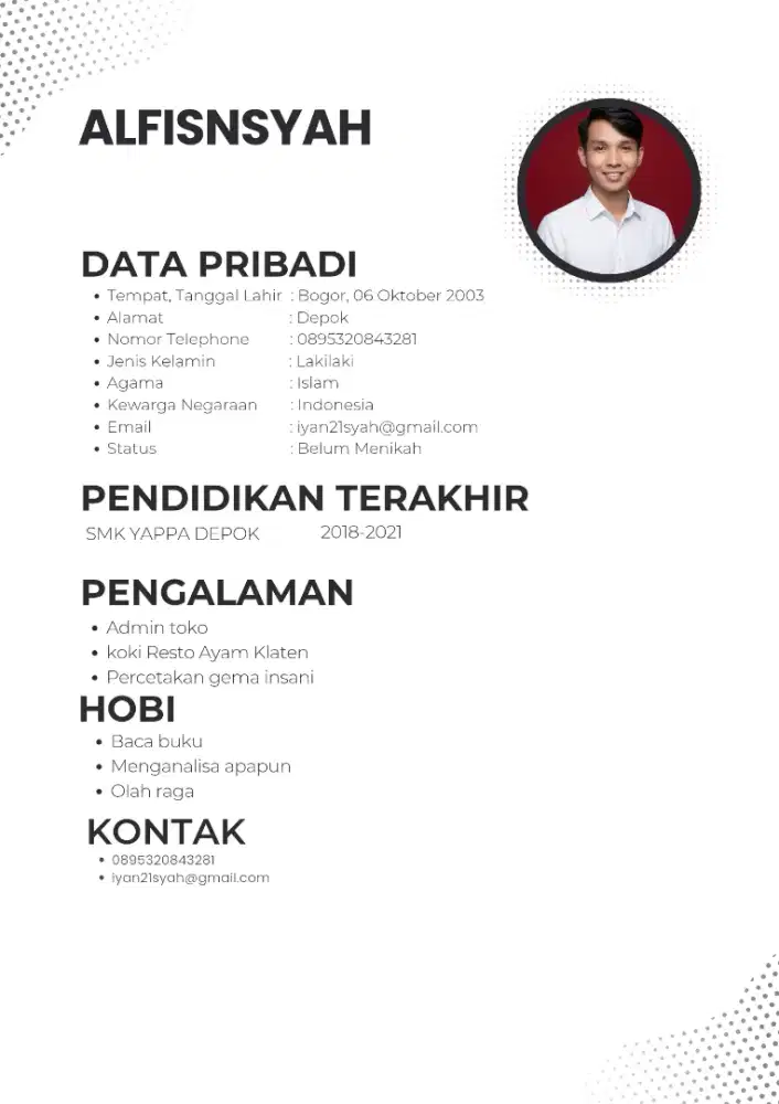 saya ingin mencari pekerjaan