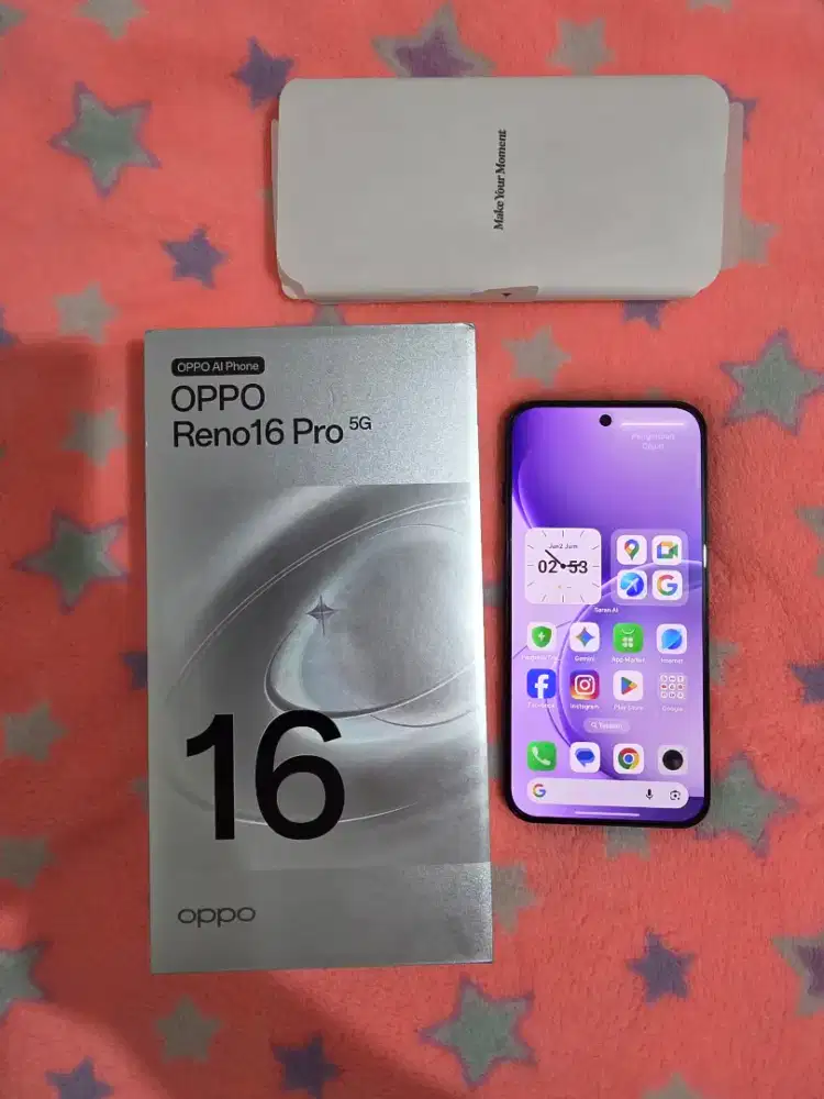 Oppo Reno 16 pro 5G 12/256gb fullset  resmi indonesia