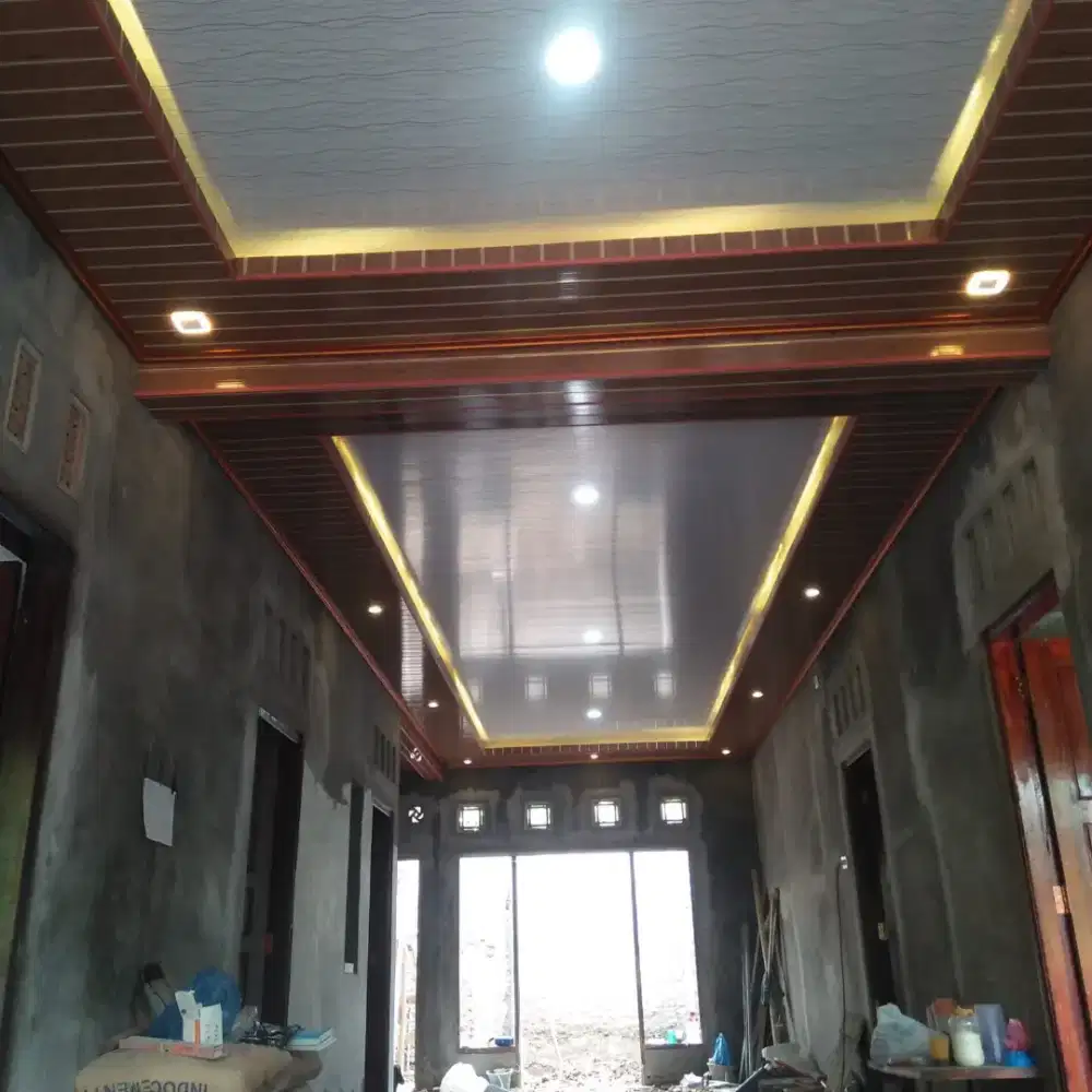 Plafon gypsum dan pvc