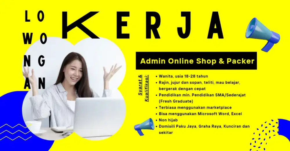 Lowongan Kerja Administrasi Online Shope & Packer