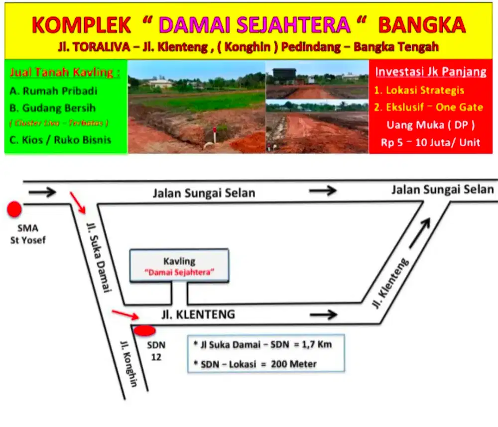 Harga Diskon Turun? Tanah Kavling di Lokasi Strategis & Berkembang?