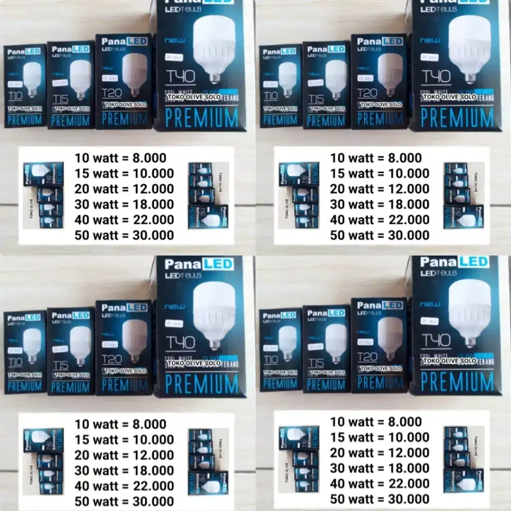 Lampu Led Bohlam Harga Lihat Difoto (Tidak Bisa Cod)