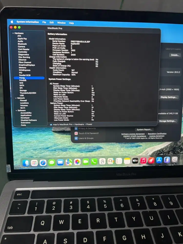 Macbook Pro M1 Touchbar