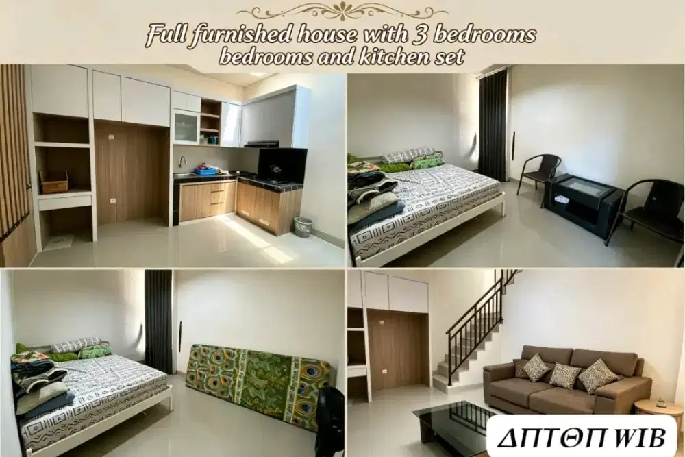 Kedaton furnished 2LT ready dkt hilago citraland unika bsb sewa/rent