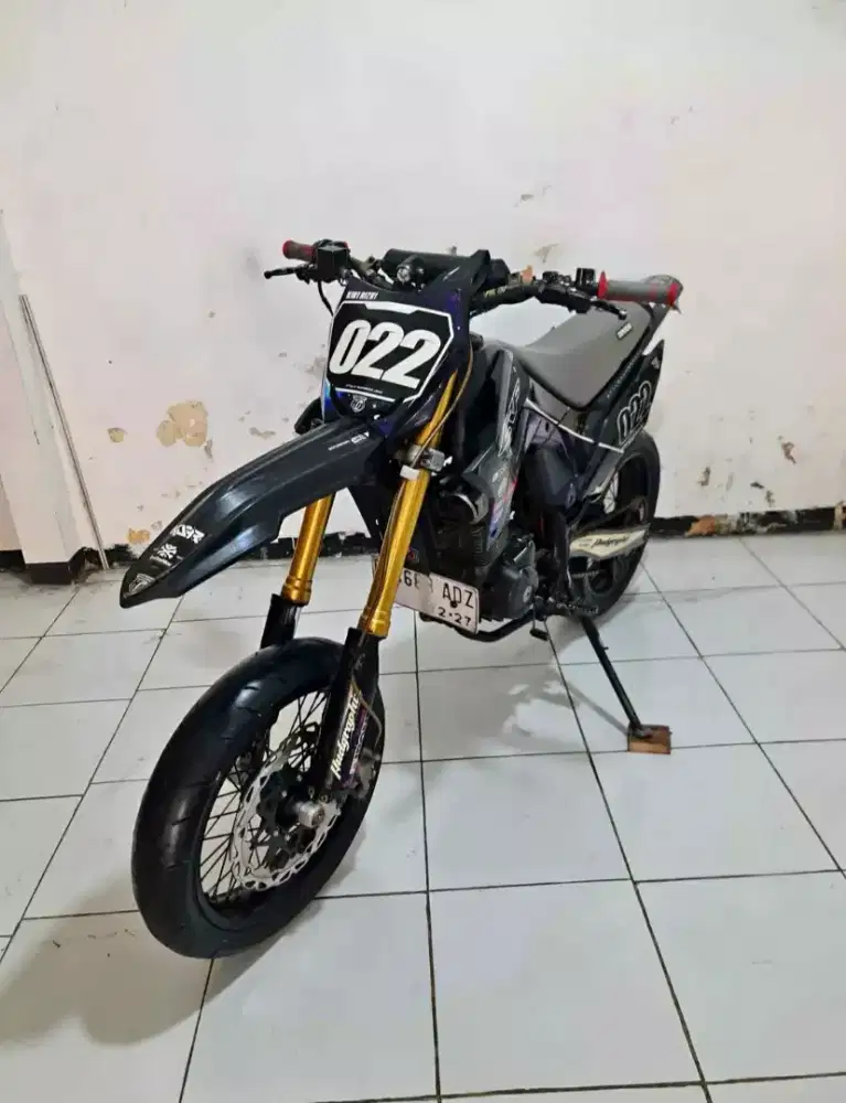Fullmods Supermoto !! Honda CRF L 150 Warna Hitam Tahun 2022