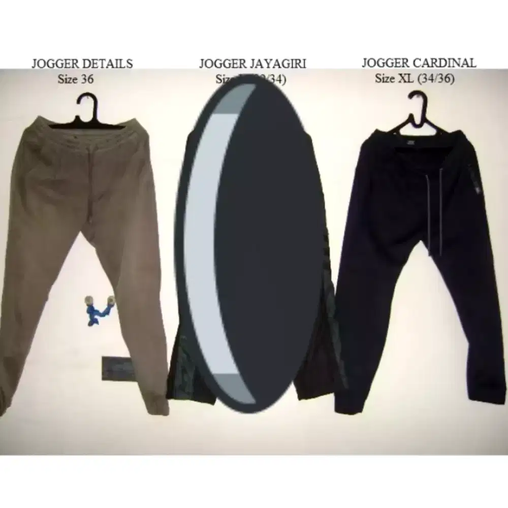 Celana Panjang Jogger Cardinal dan Jogger Details