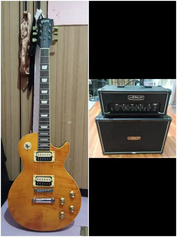 pketan gitar dan ampli mantap siap pakai silahkan pilih