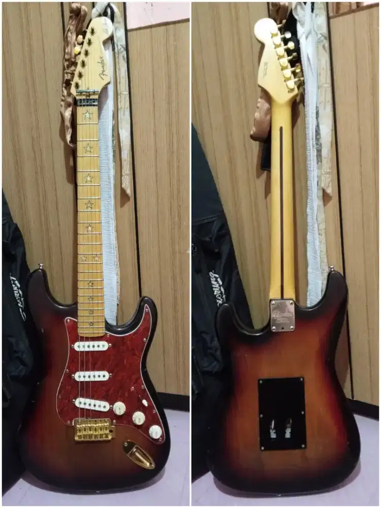 gitar elektrik fender custom berkualitas siap pakai mantap