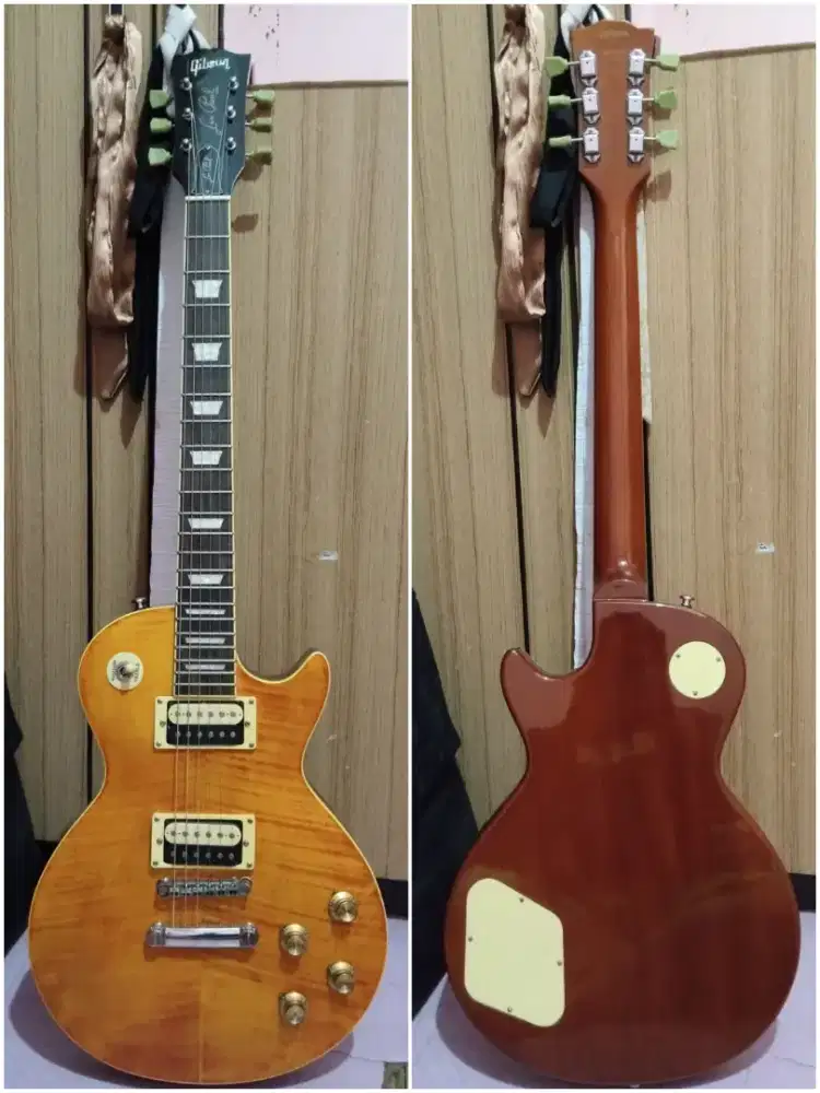 gitar elektrik custom gibson lespaul solid mewah mantap  like new