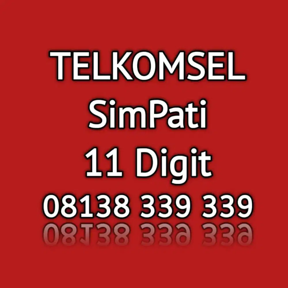 nomor cantik telkomsel simpati 11 digit angka cantik