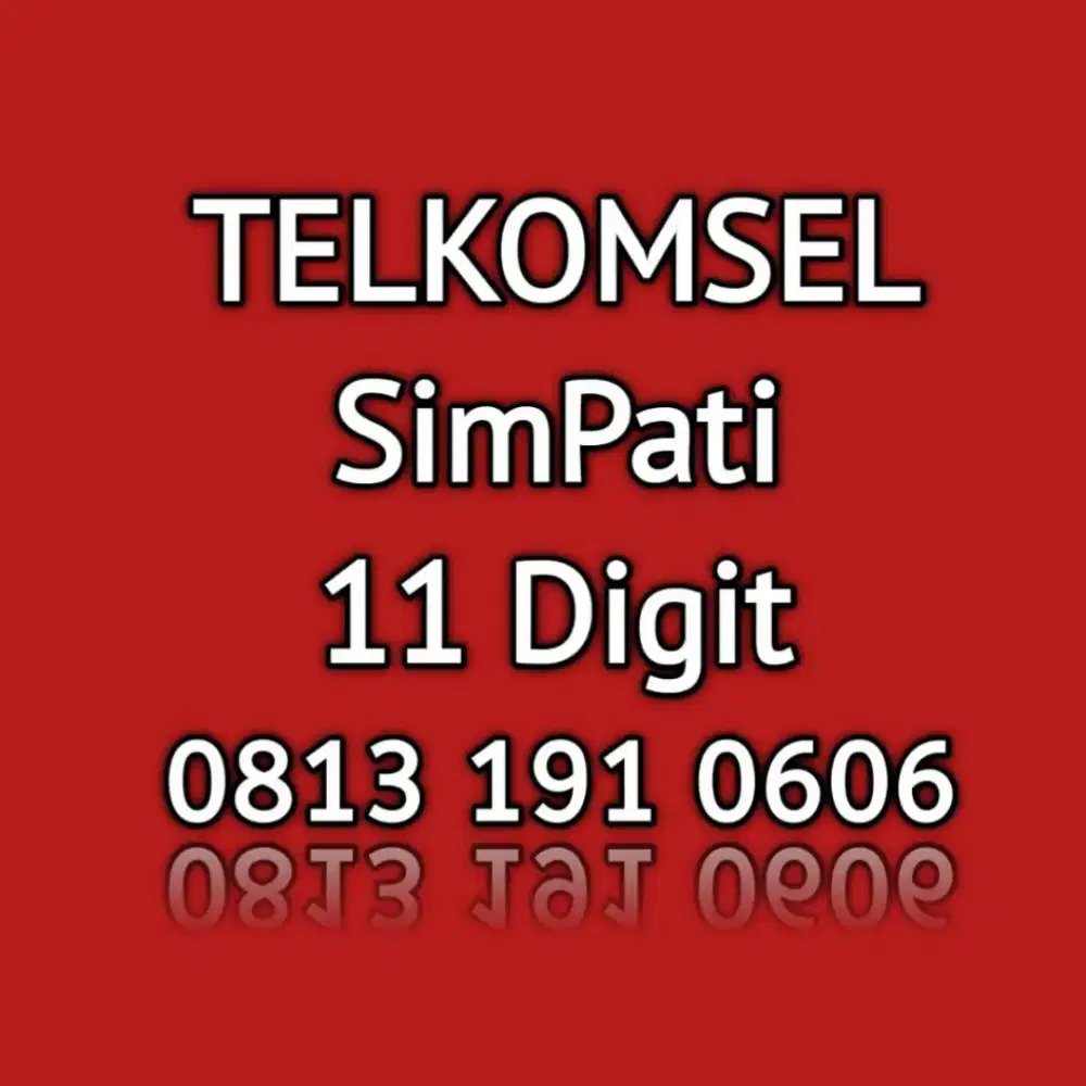 nomor cantik simpati telkomsel 11 digit angka cantik